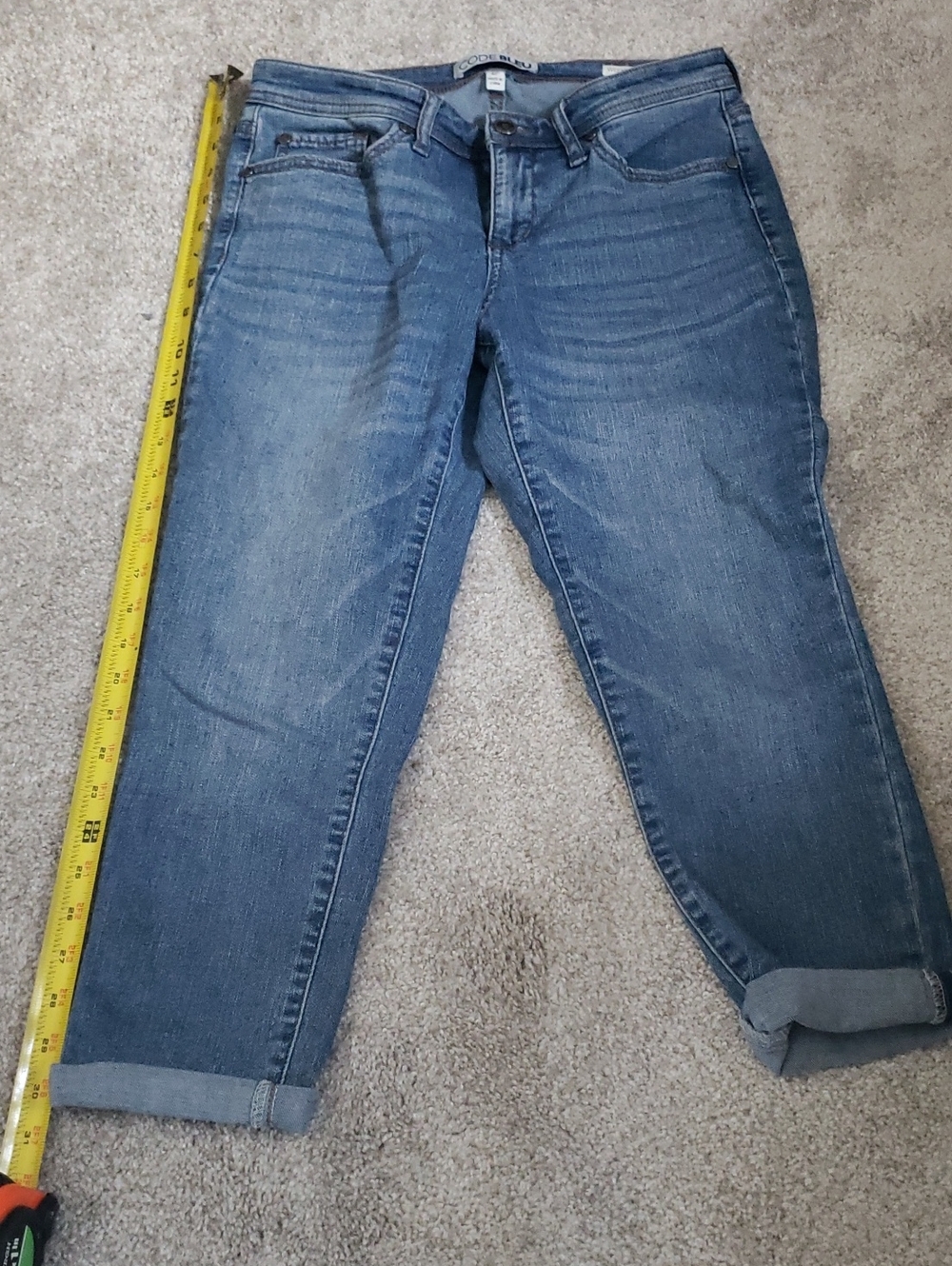 Code Bleu Women's Light Blue Capris